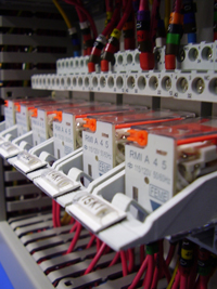 A bank of relays